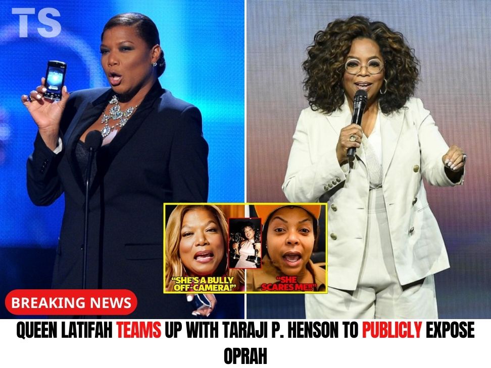 Queen Latifah teams up with Taraji P. Henson to publicly expose Oprah