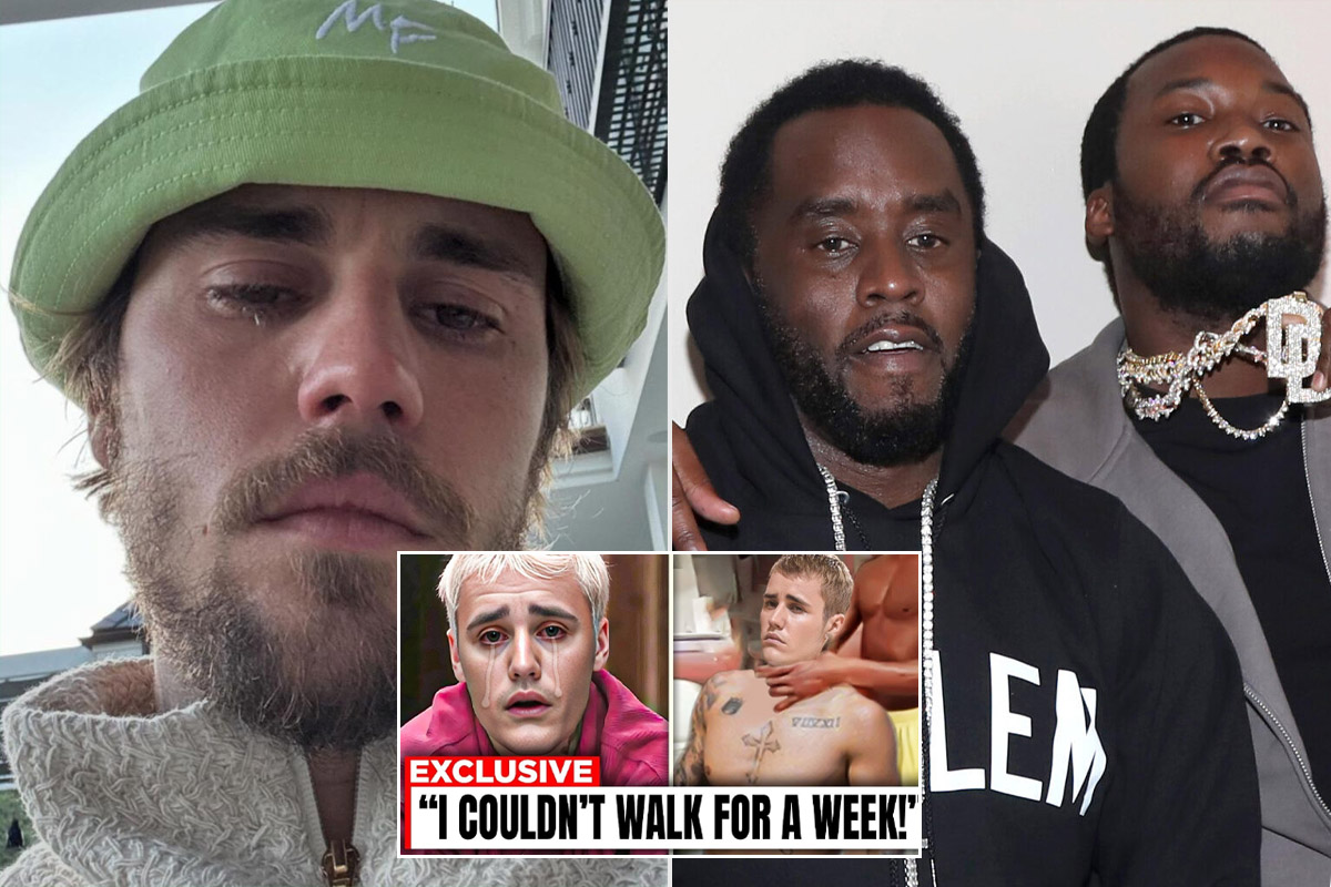 [V.I.D.E.O] Justin Bieber CRYING LOUDLY and ADMITTING Meek Mill & Diddy EAT!NG him savagely…