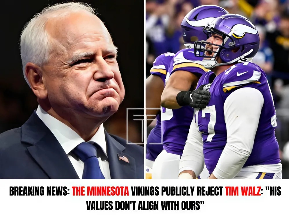 BREAKING NEWS: The Minnesota Vikings Publicly Reject Tim Walz: “His Values Don’t Align with Ours”